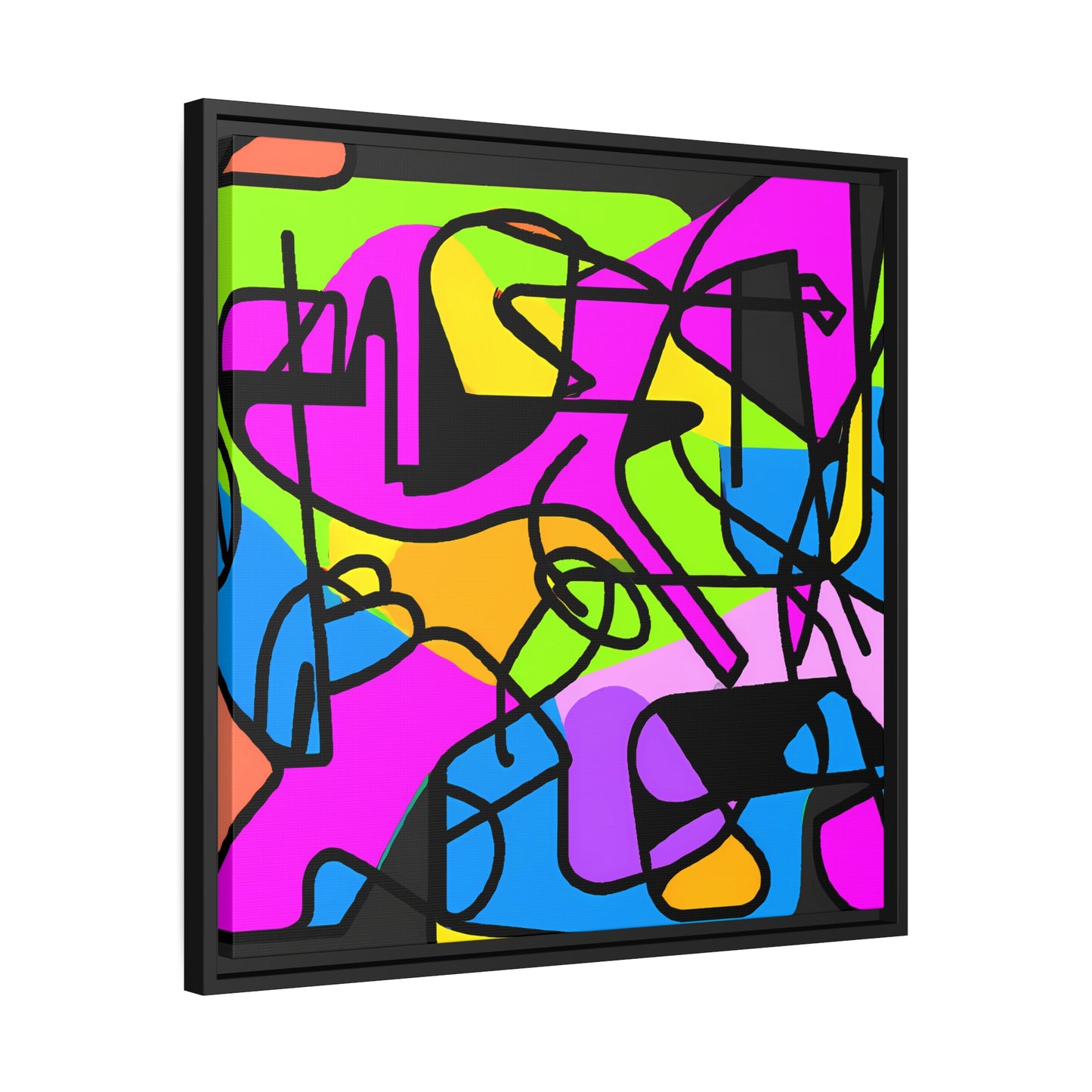 Fabstract 3 - on Framed Canvas