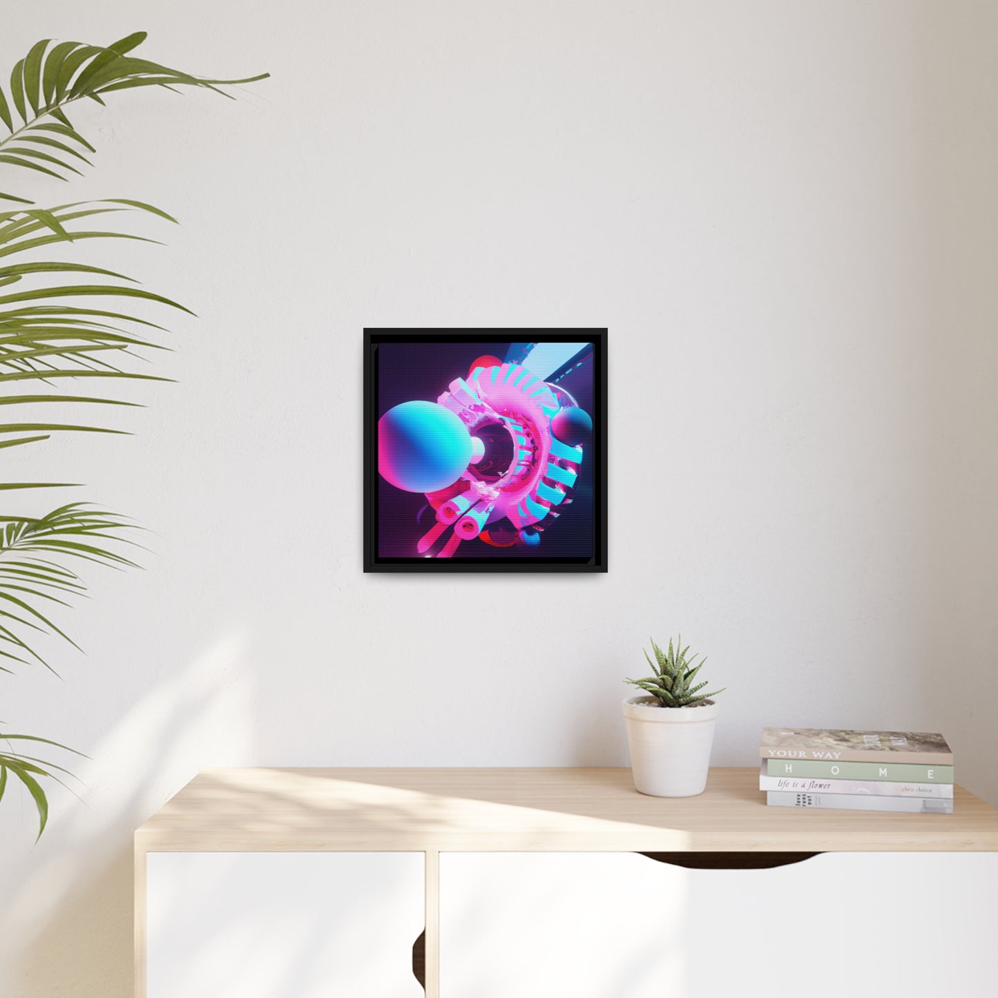 Temporal Flux 9 - on Framed Canvas