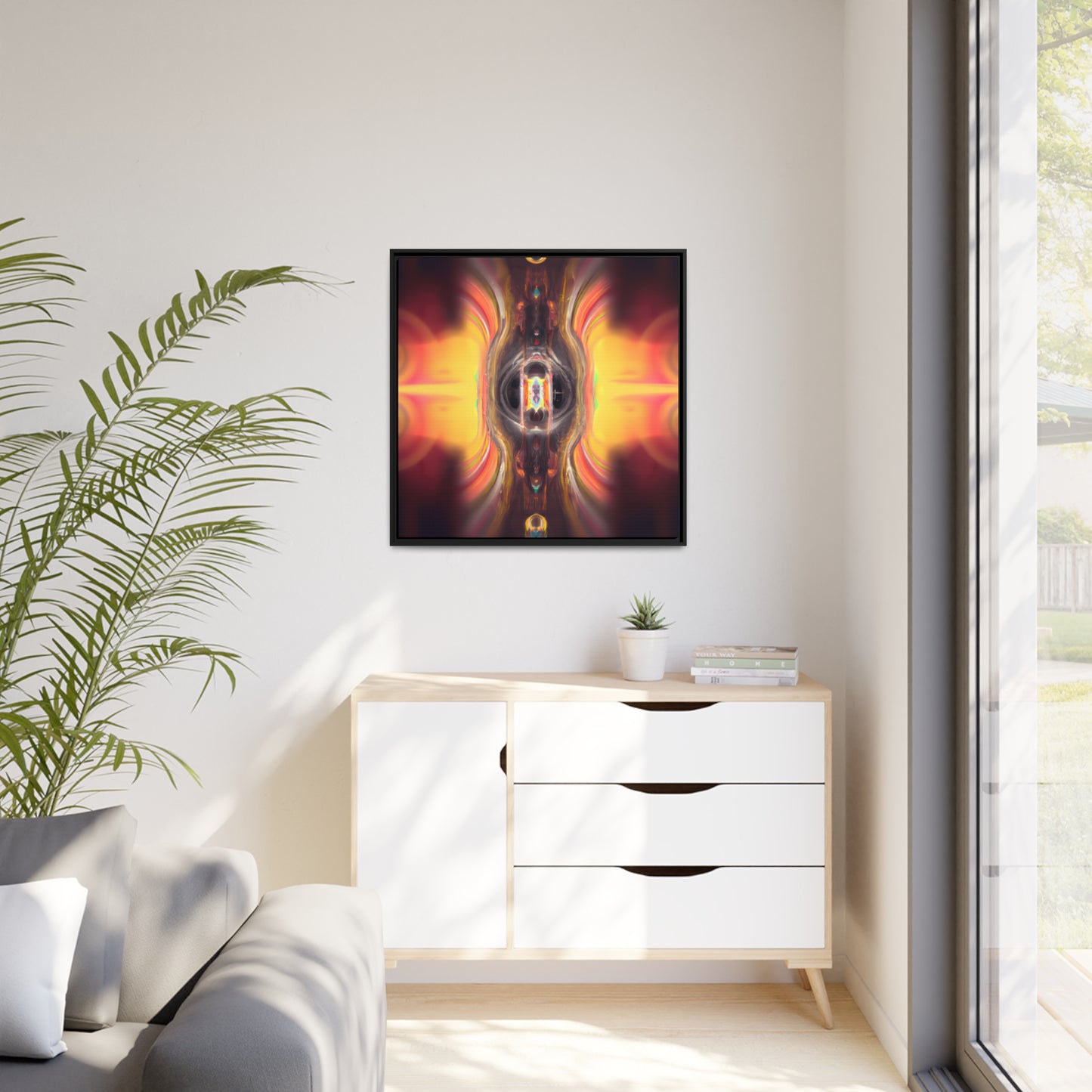 Temporal Flux 7 - on Framed Canvas