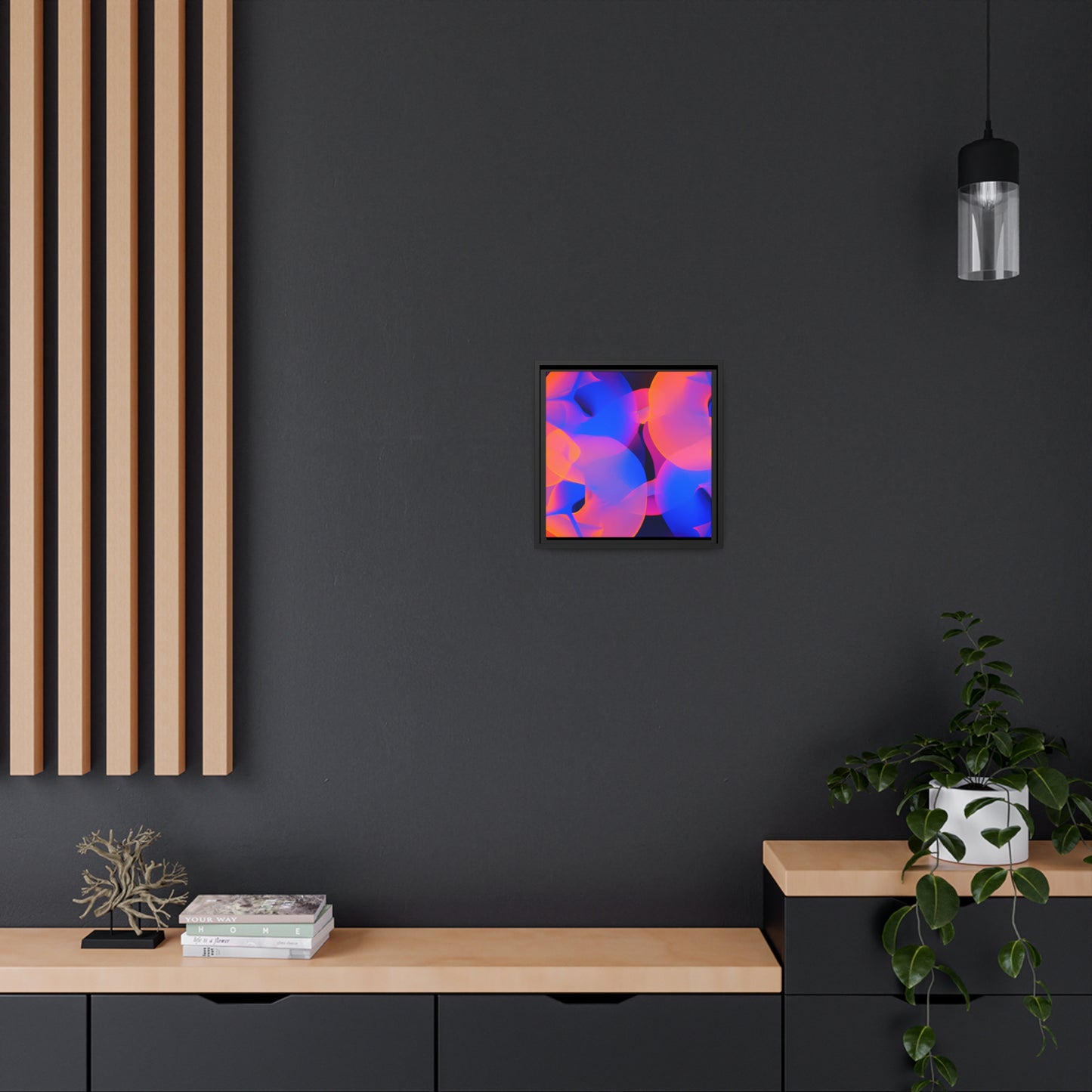 Neon Nexus 8 - on Framed Canvas