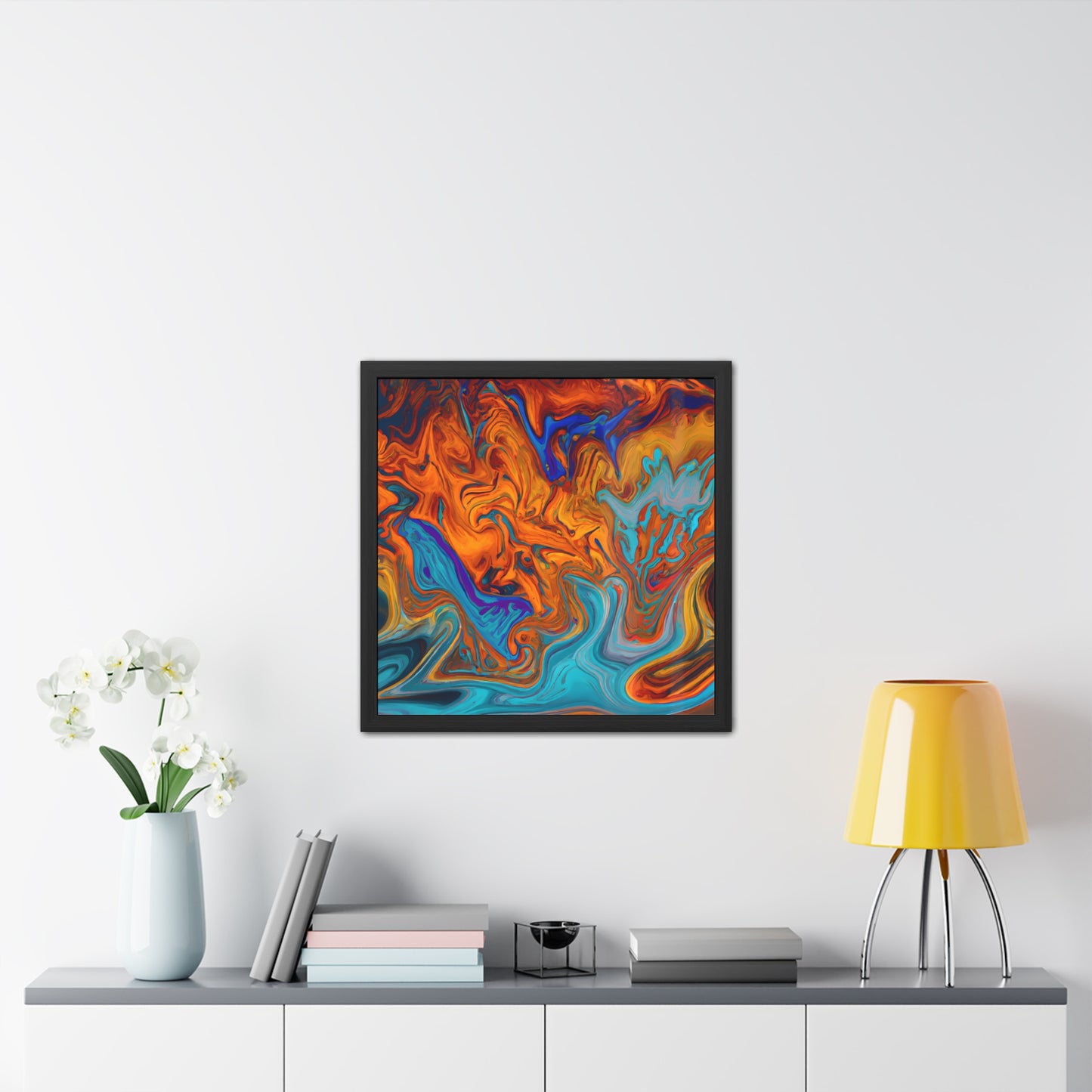 Fabstract 111 - on Framed Print