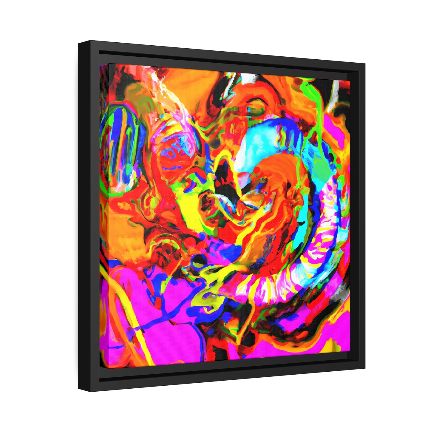 Fabstract 40 - on Framed Canvas