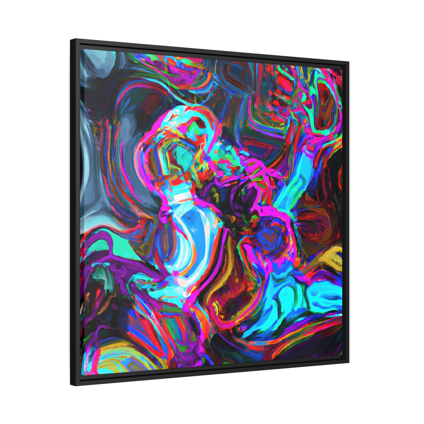 Fabstract 99 - on Framed Canvas