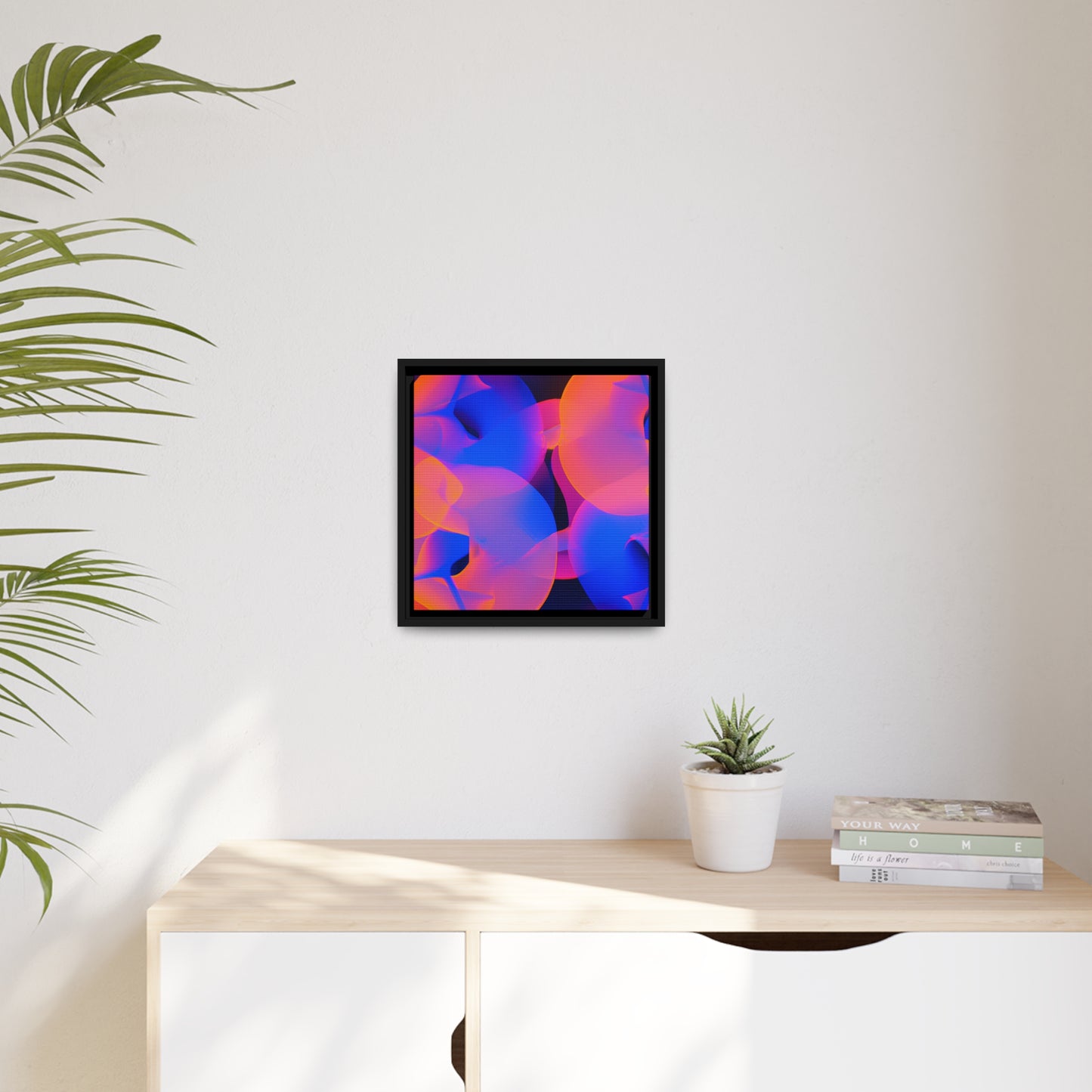 Neon Nexus 8 - on Framed Canvas