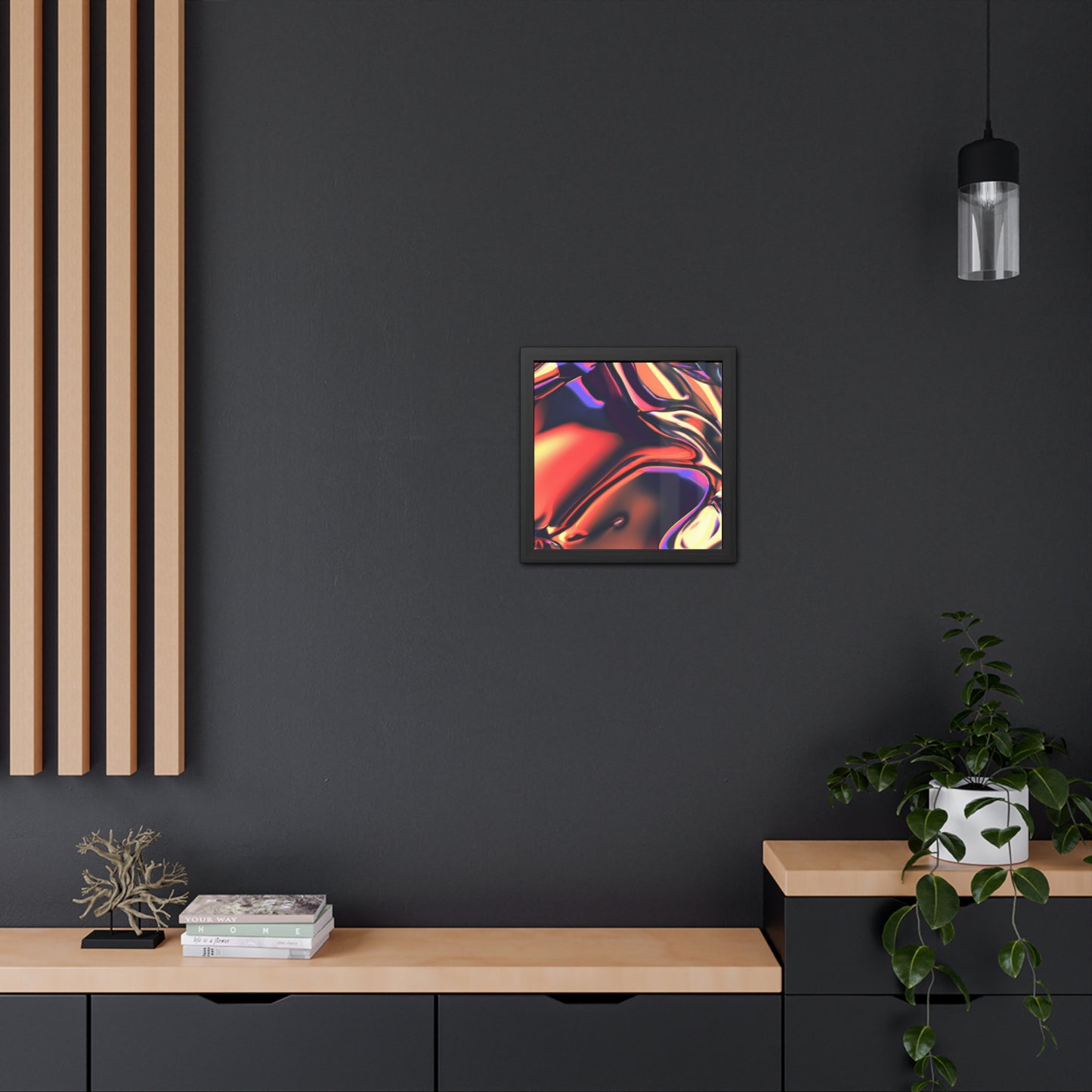 Neon Nexus 15 - on Framed Print