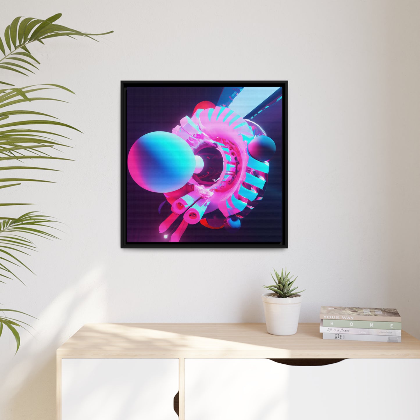 Temporal Flux 9 - on Framed Canvas