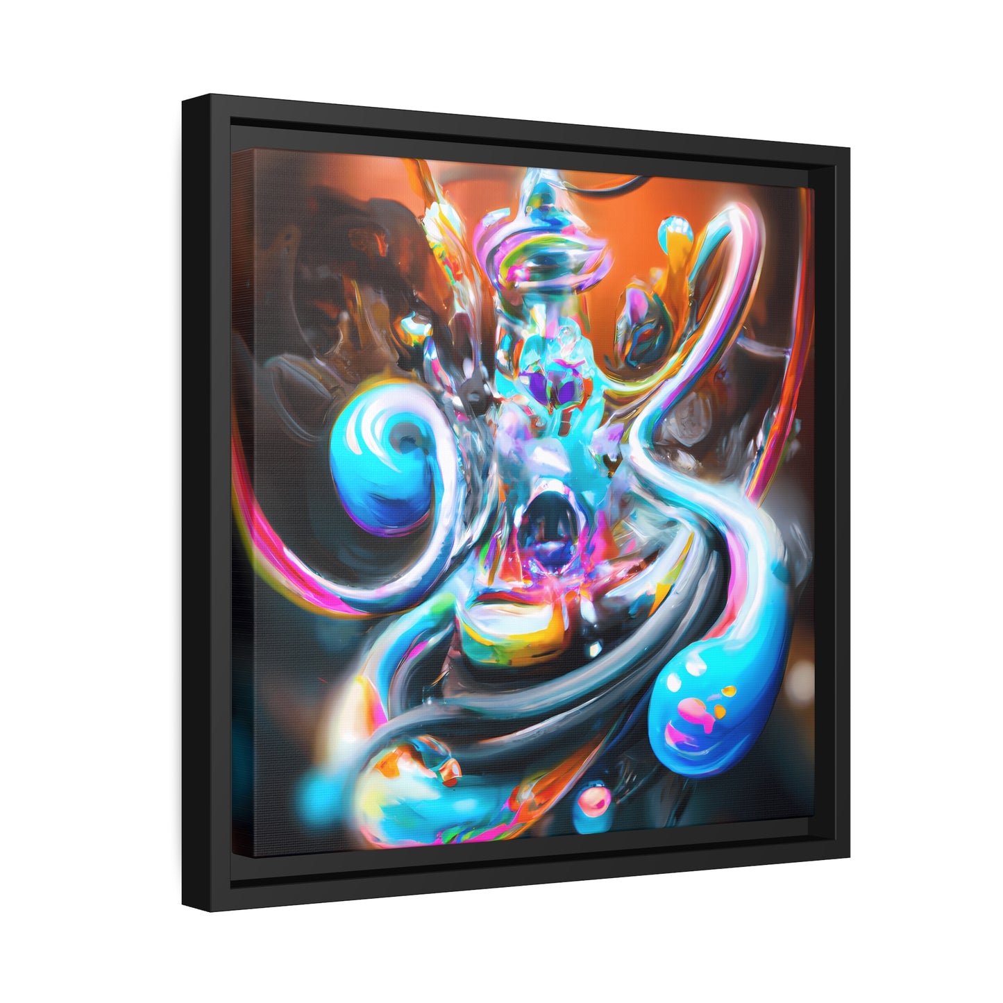 Fabstract 78 - on Framed Canvas