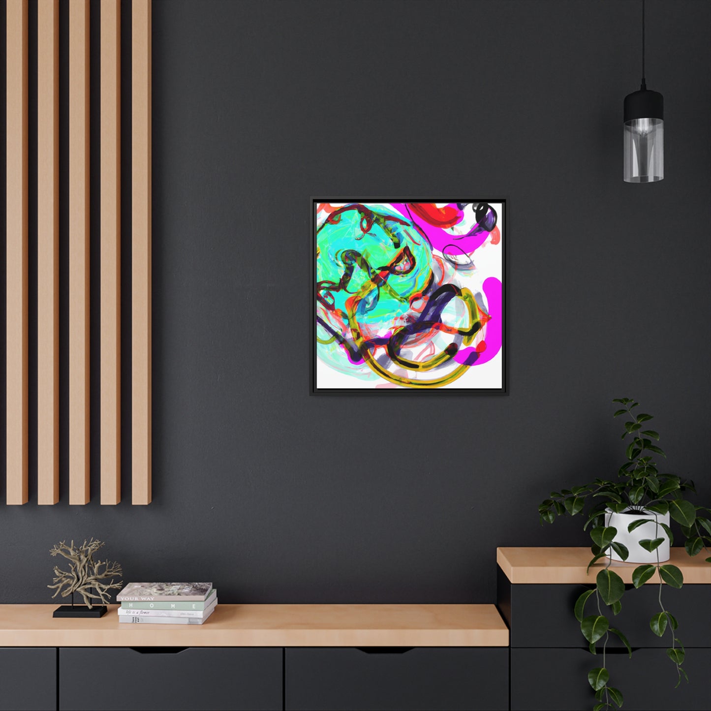 Future Graffiti 28 - on Framed Canvas