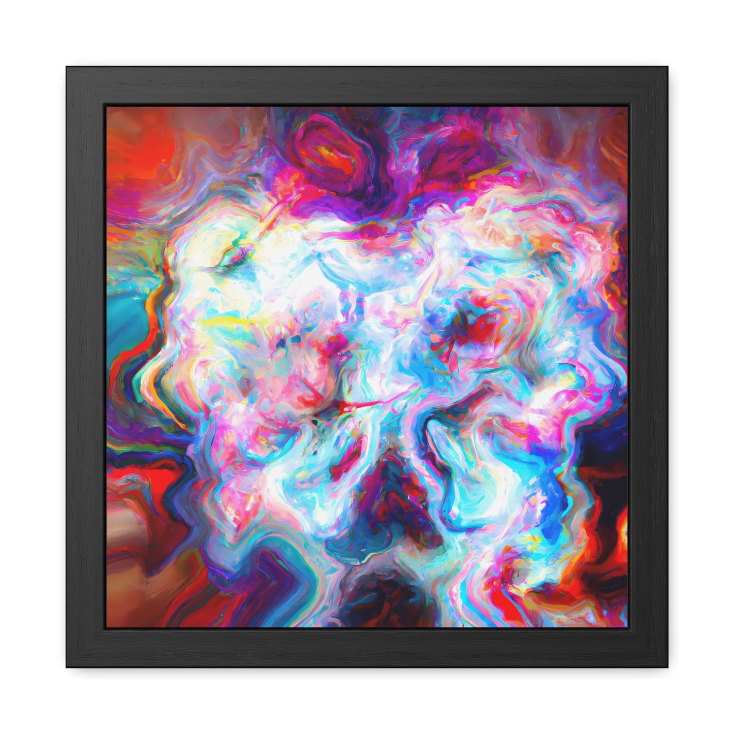 Fabstract 105 - on Framed Print