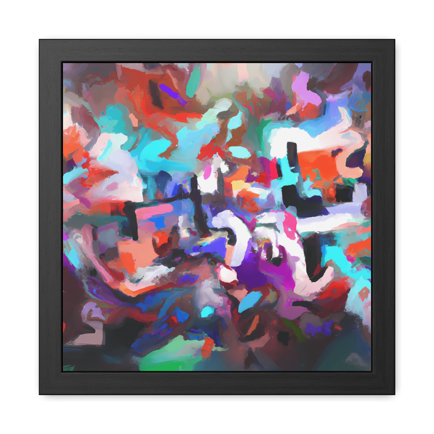 Fabstract 75 - on Framed Print