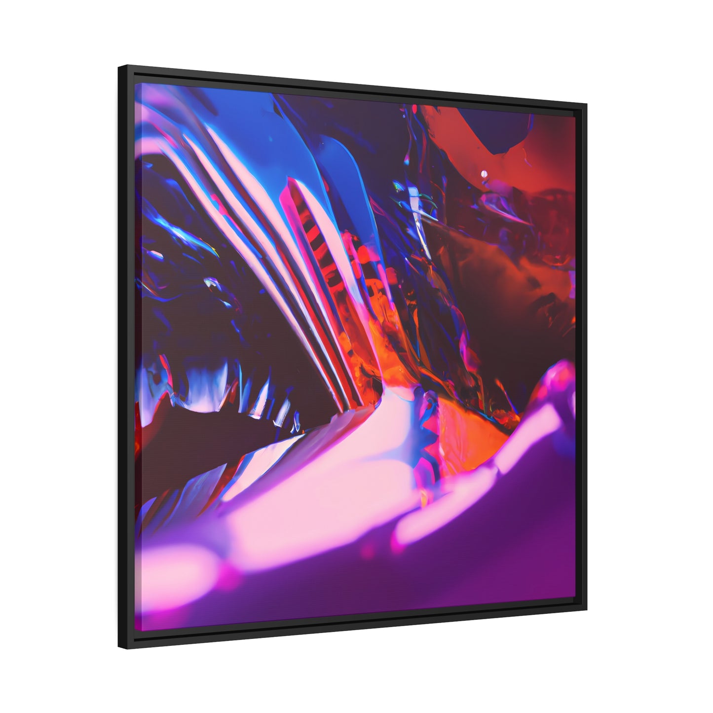 Neon Nexus 14 - on Framed Canvas