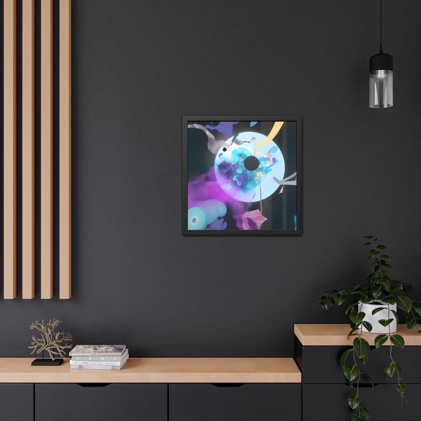 Neon Nexus 1 - on Framed Print