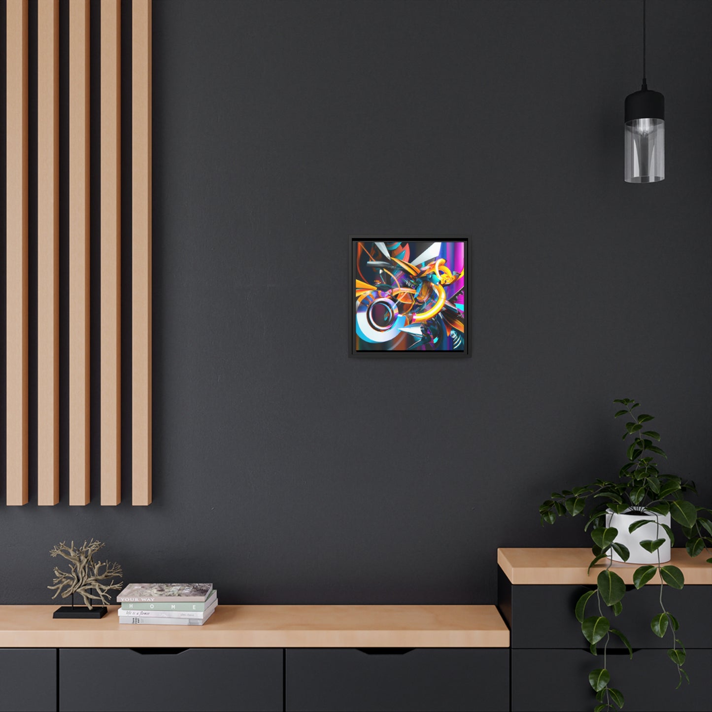 Temporal Flux 20 - on Framed Canvas