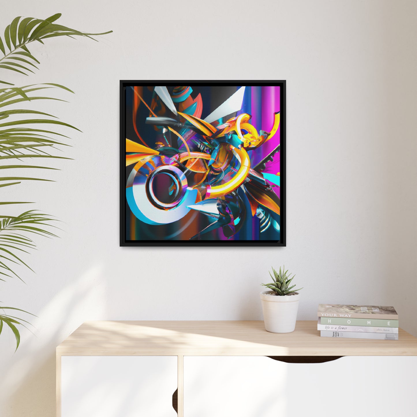 Temporal Flux 20 - on Framed Canvas