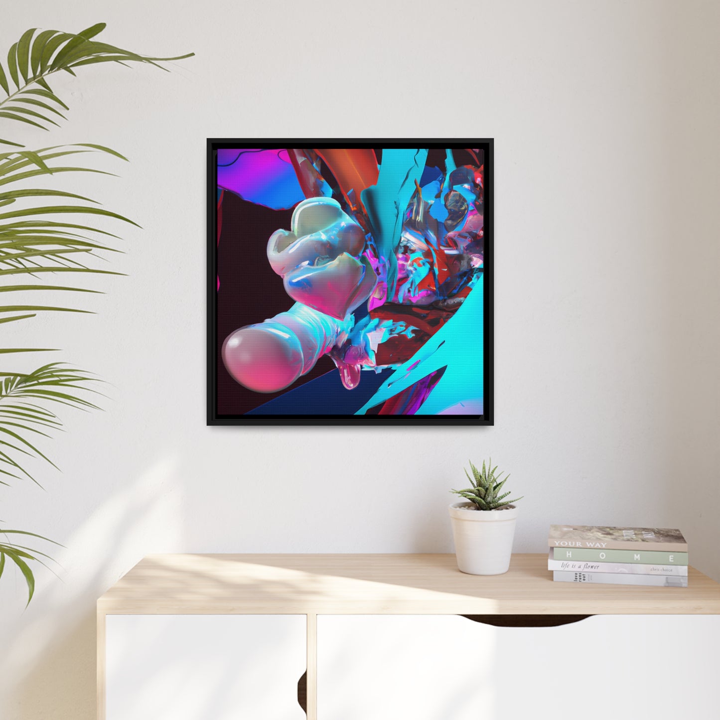 Temporal Flux 18 - on Framed Canvas