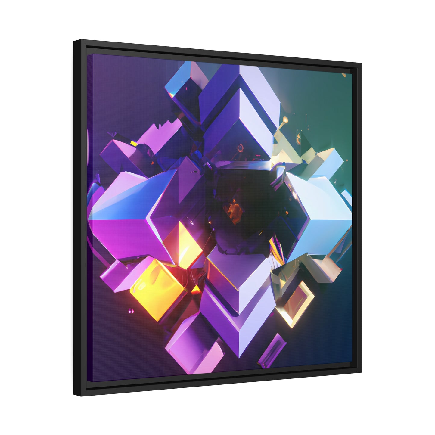 Temporal Flux 14 - on Framed Canvas