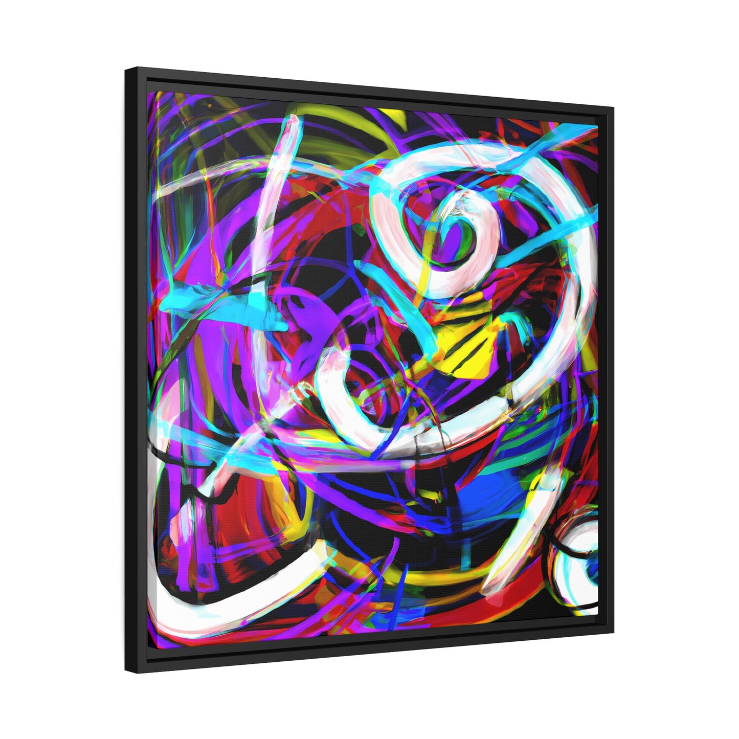 Fabstract 55 - on Framed Canvas