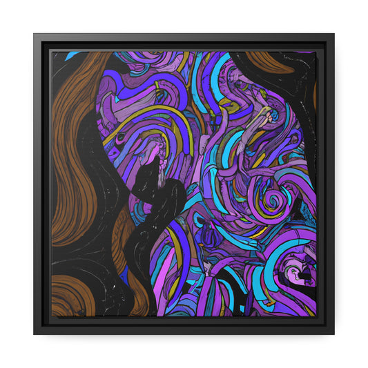 Fabstract 68 - on Framed Canvas