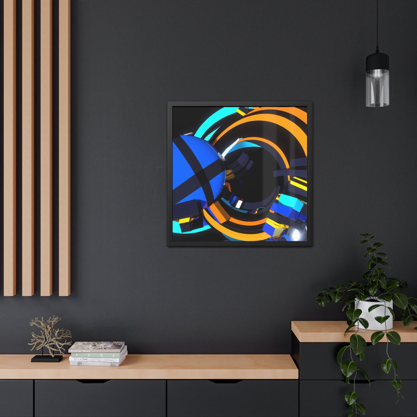 Temporal Flux 3 - on Framed Print