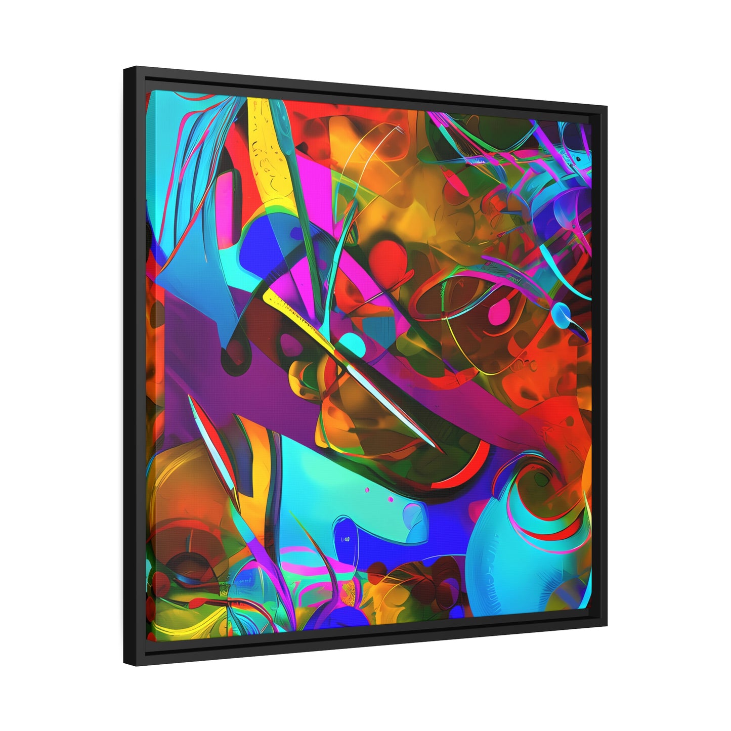 Fabstract 67 - on Framed Canvas