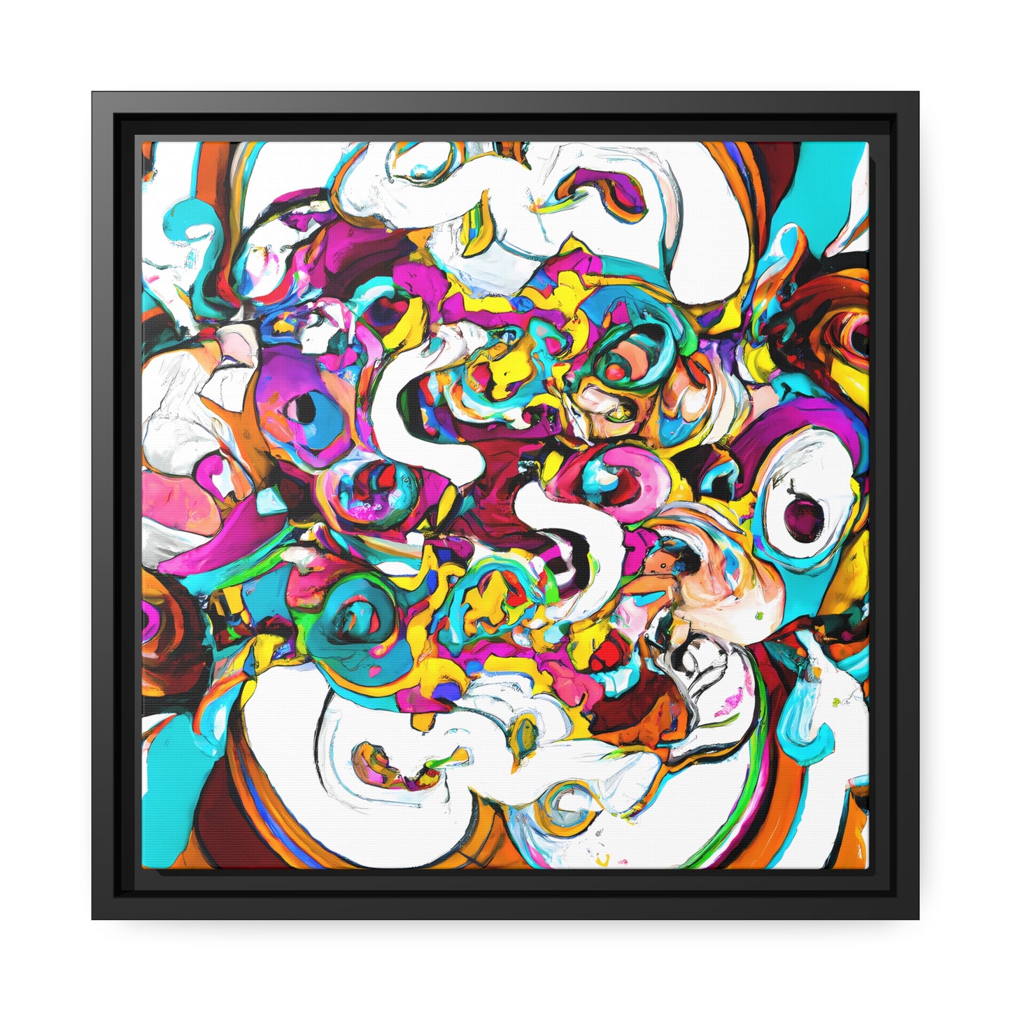 Fabstract 72 - on Framed Canvas