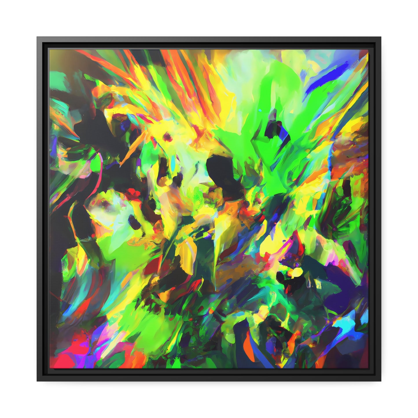 Fabstract 85 - on Framed Canvas