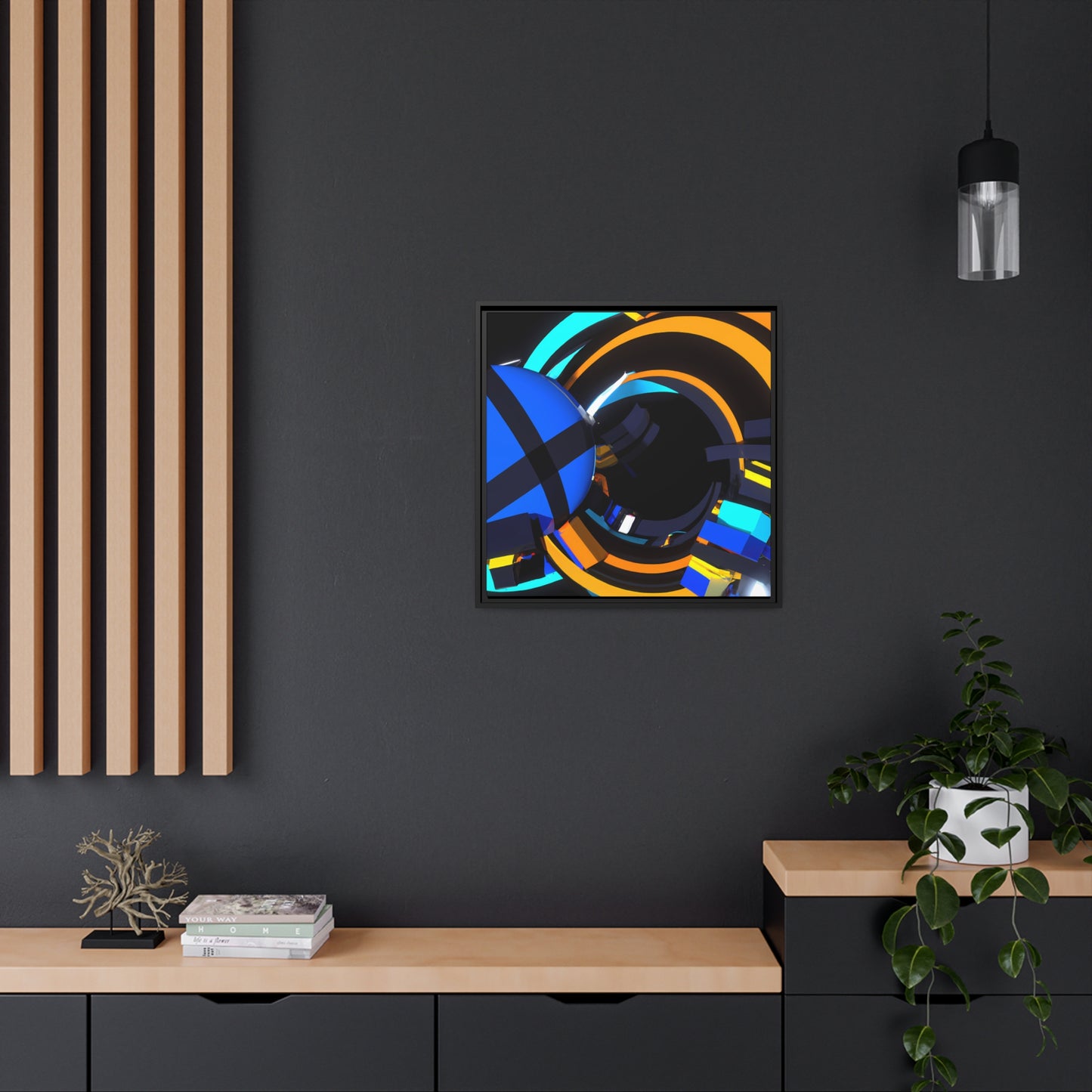 Temporal Flux 11 - on Framed Canvas