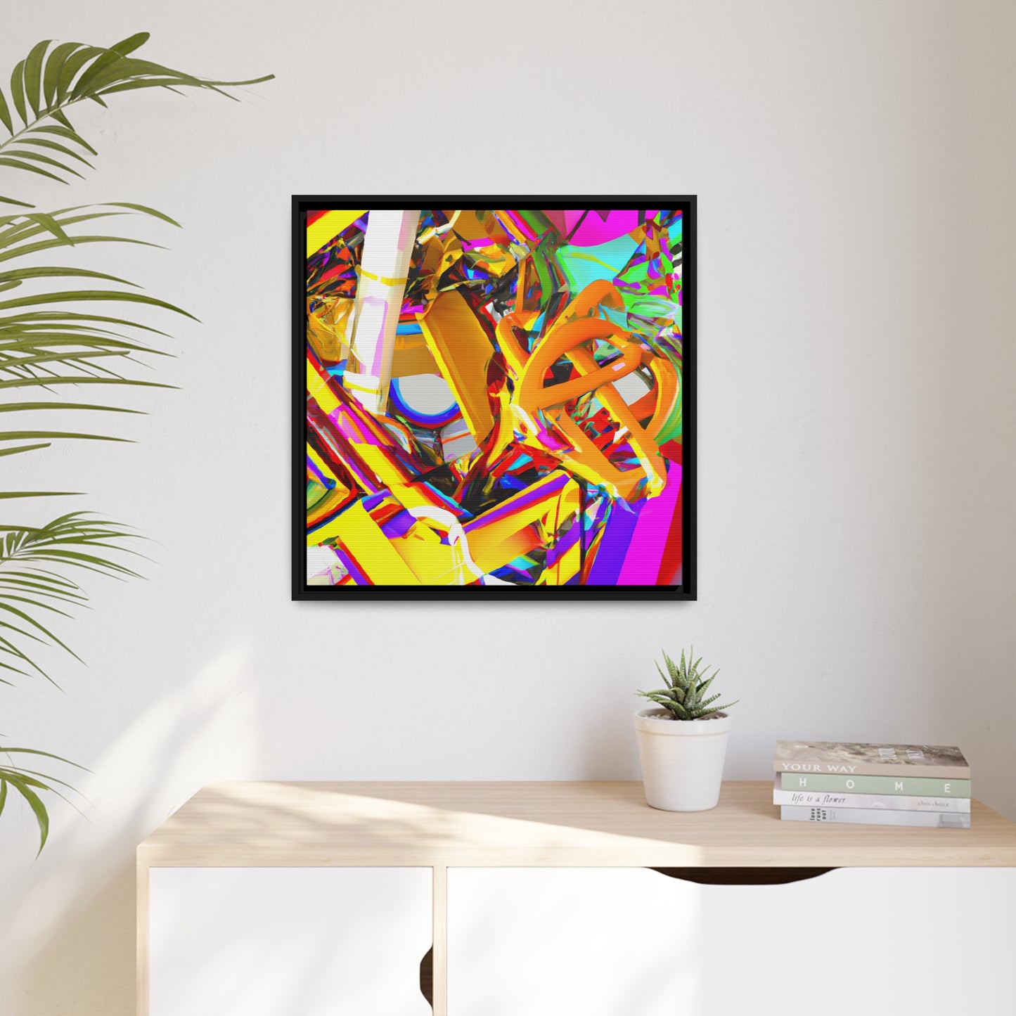 Future Graffiti 26 - on Framed Canvas