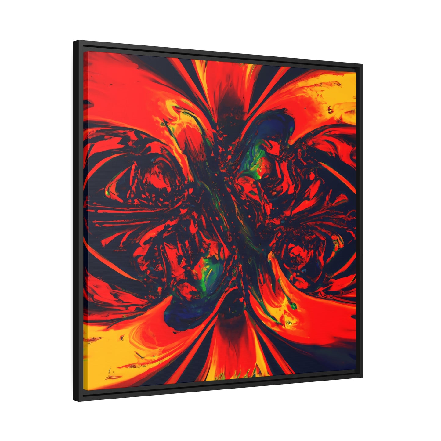 Fabstract 69 - on Framed Canvas