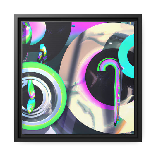 Neon Nexus 2 - on Framed Canvas