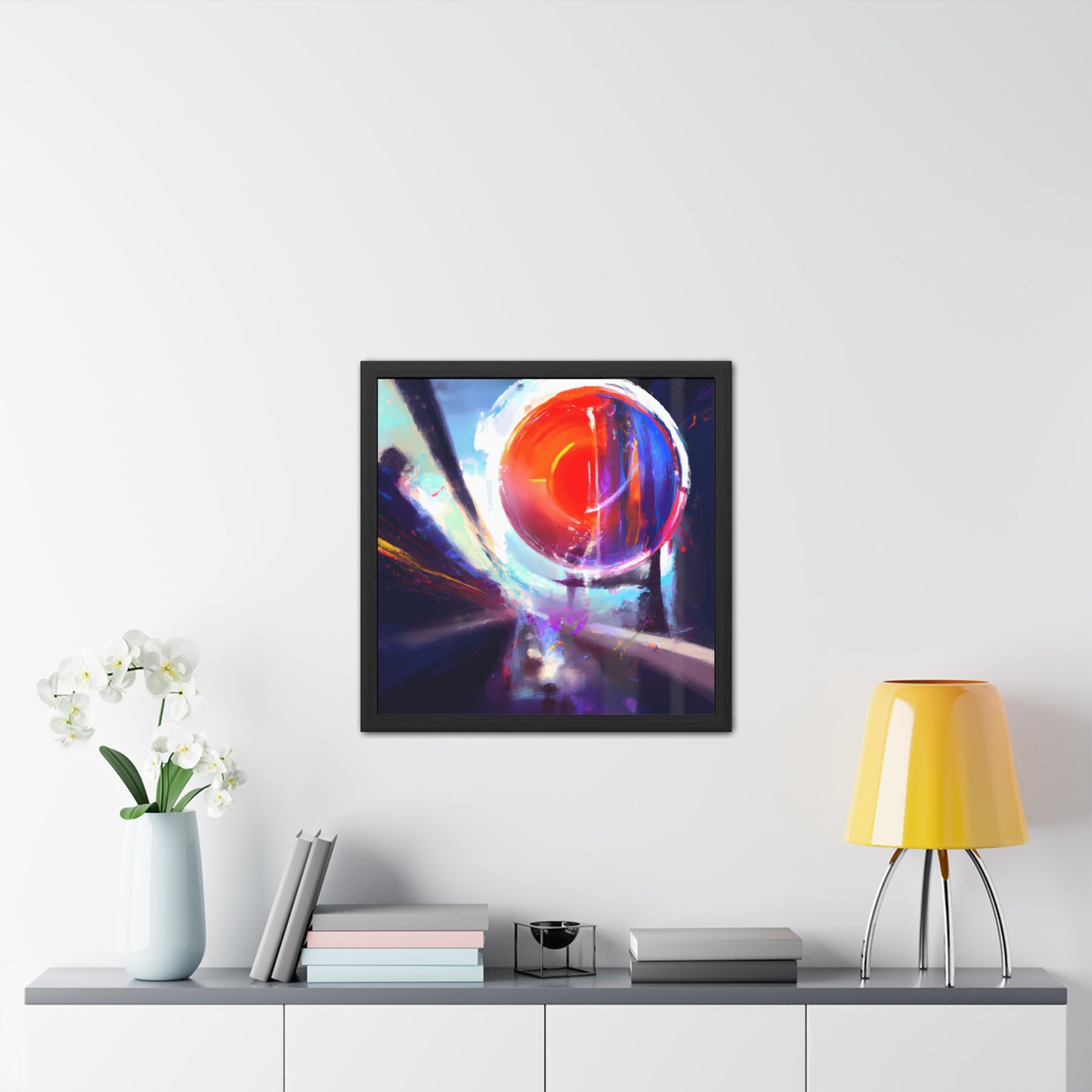 Fabstract 1 - on Framed Print