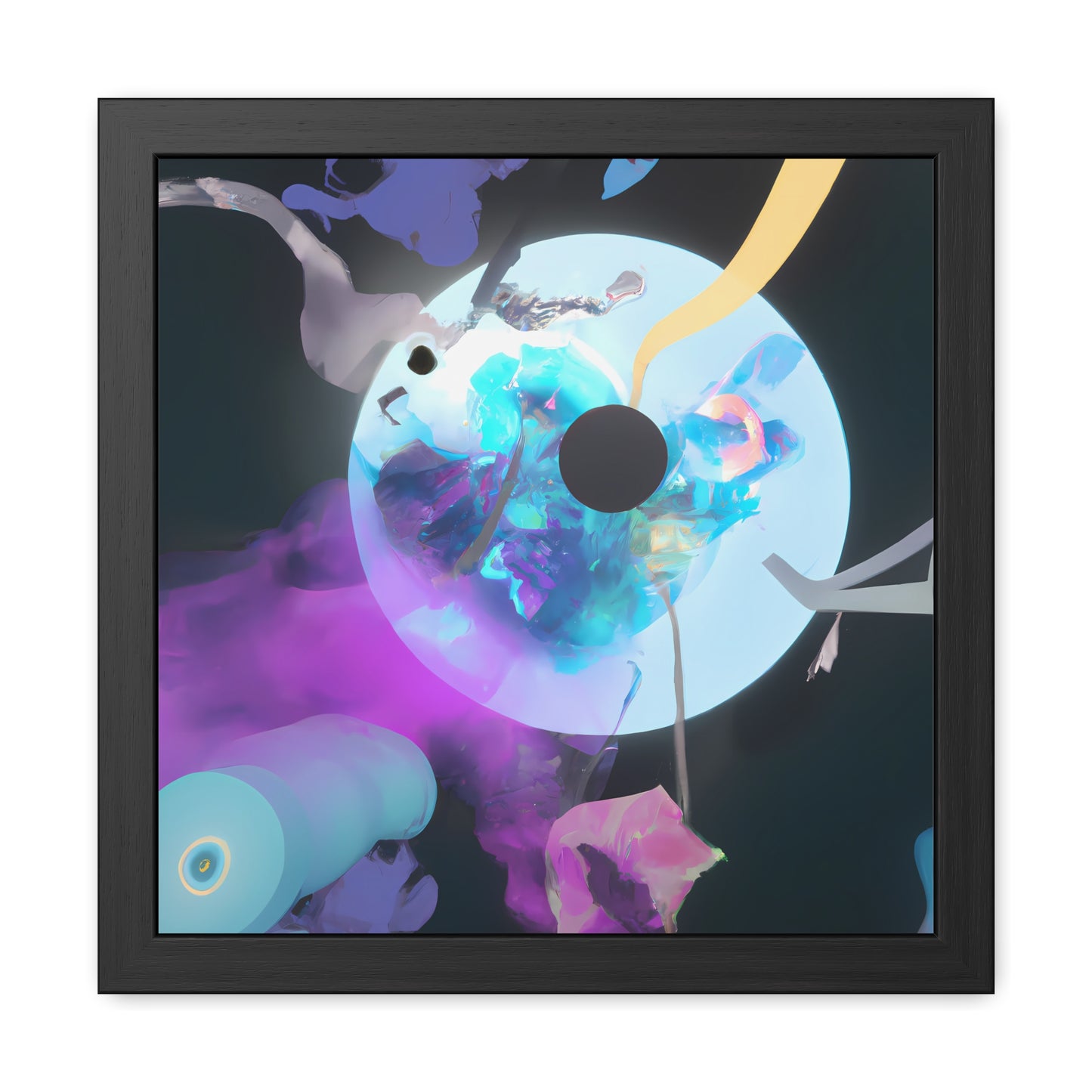 Neon Nexus 1 - on Framed Print