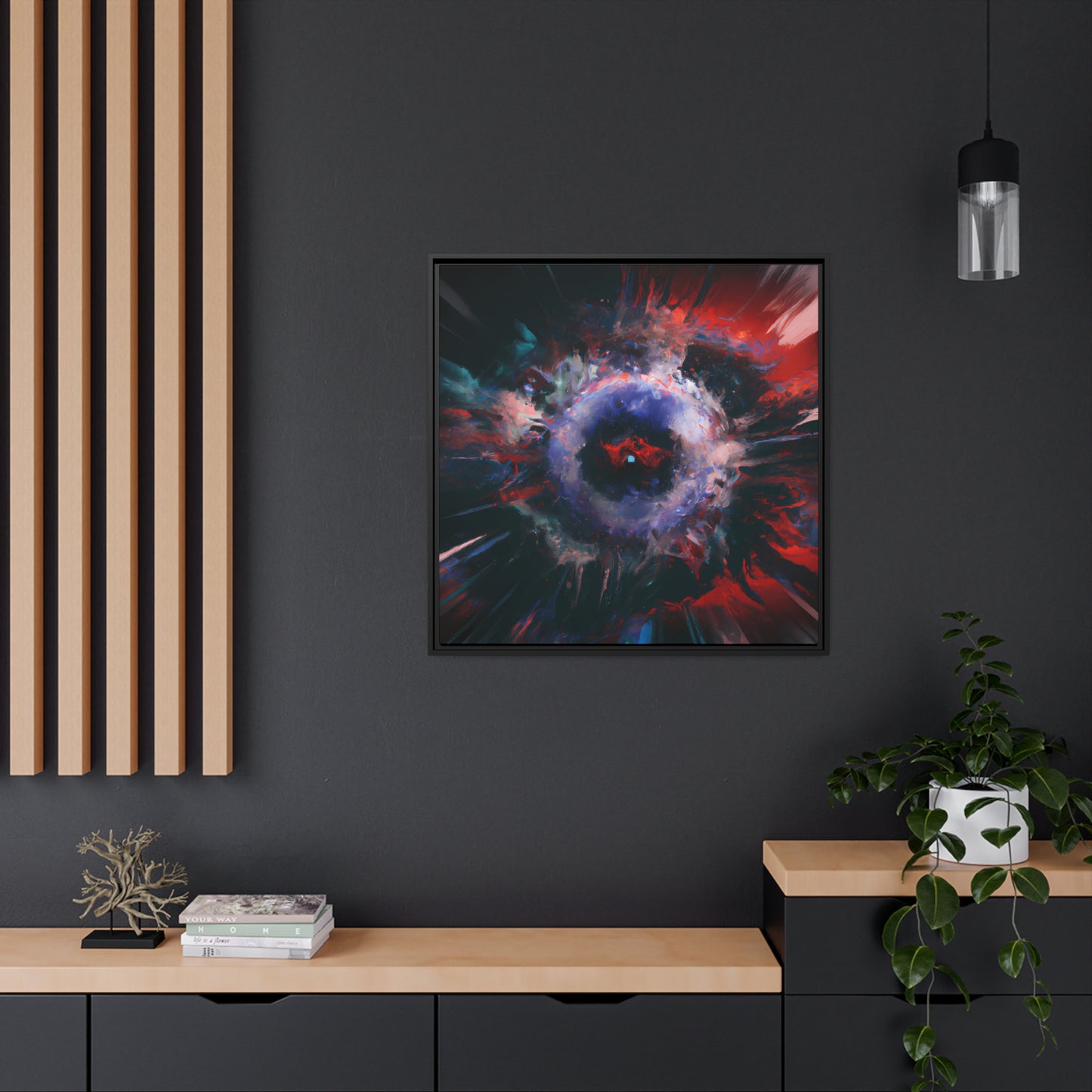 Fabstract 86 - on Framed Canvas