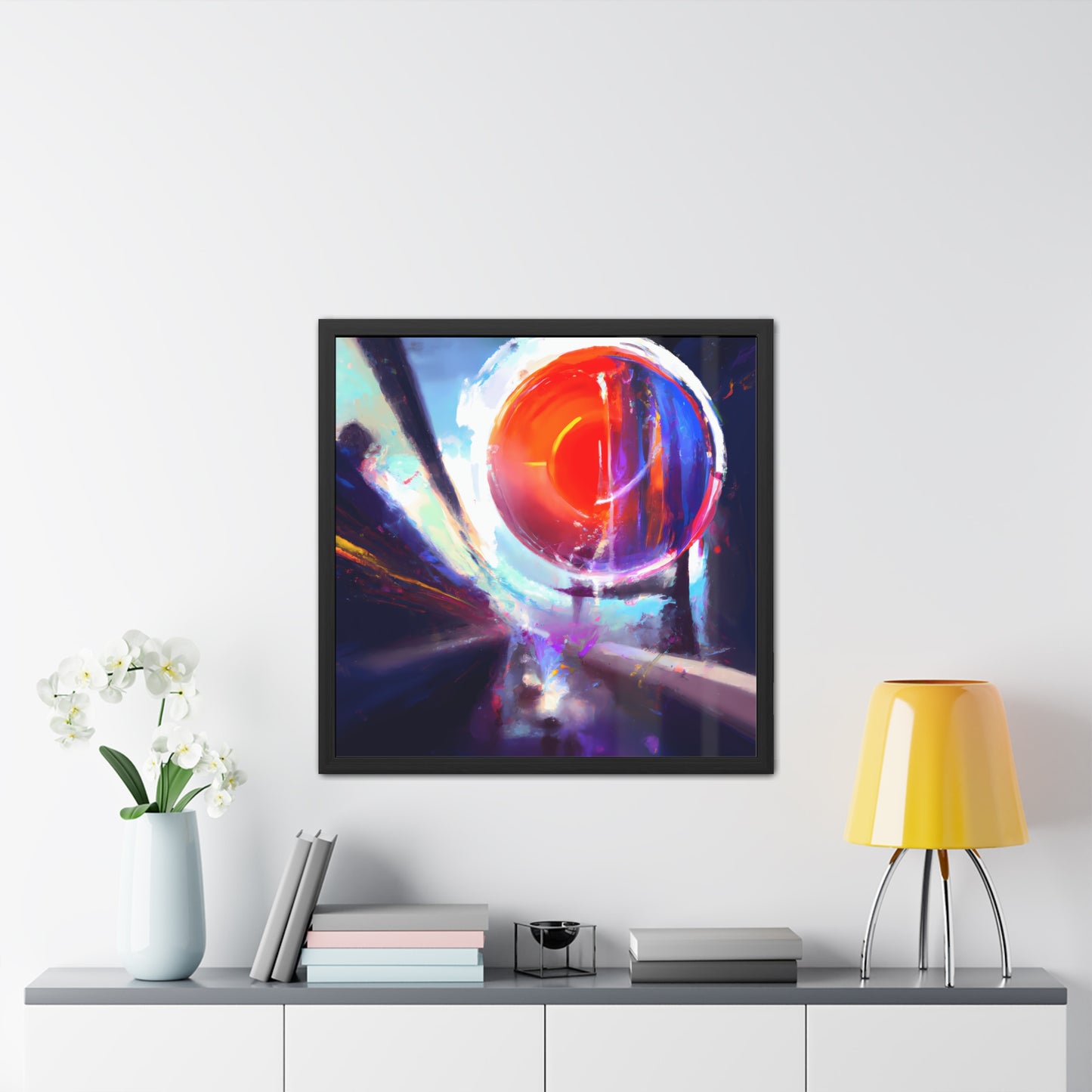 Fabstract 1 - on Framed Print