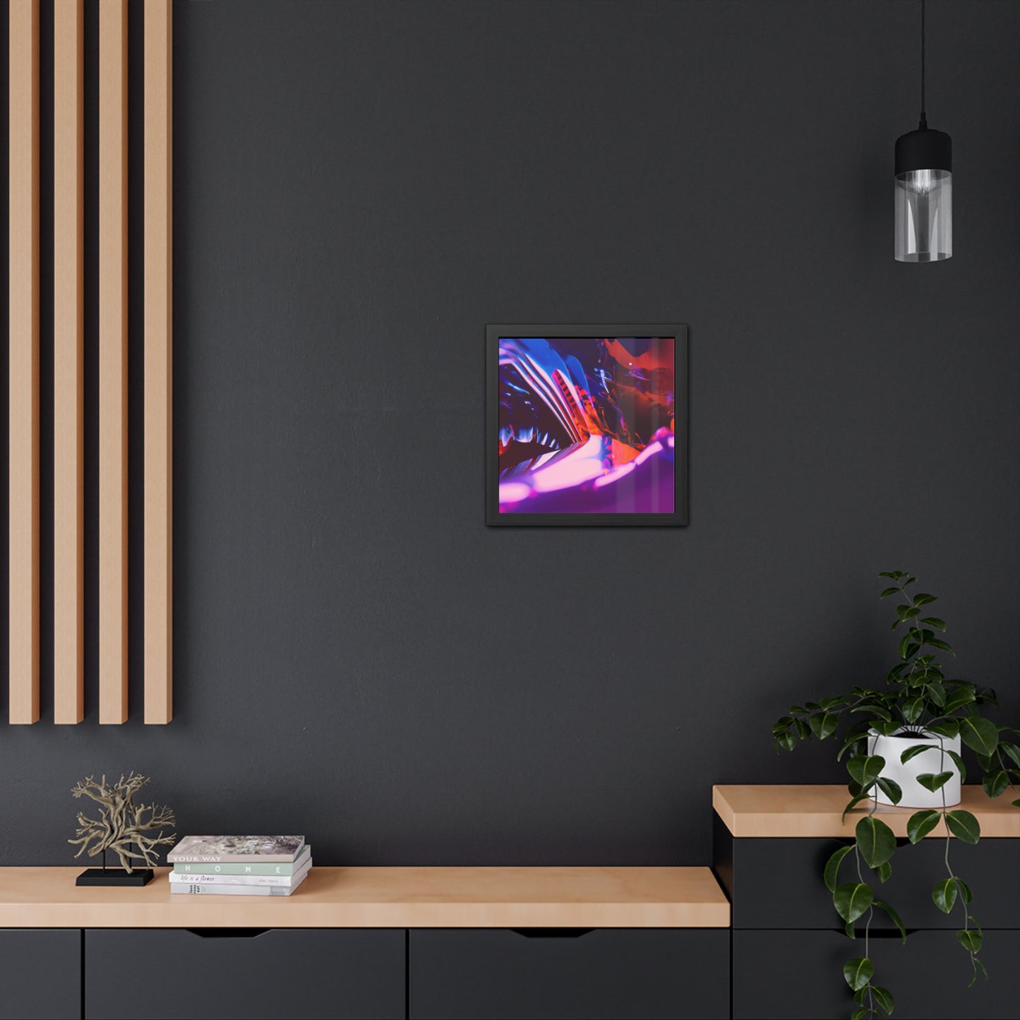 Neon Nexus 14 - on Framed Print