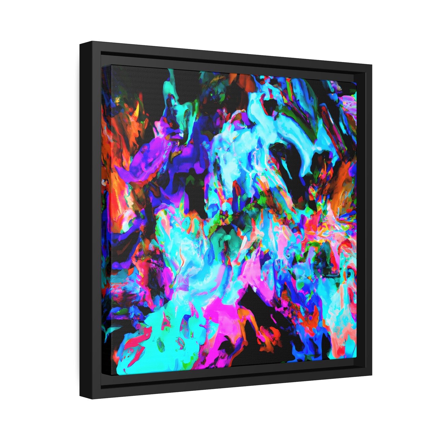 Fabstract 58 - on Framed Canvas