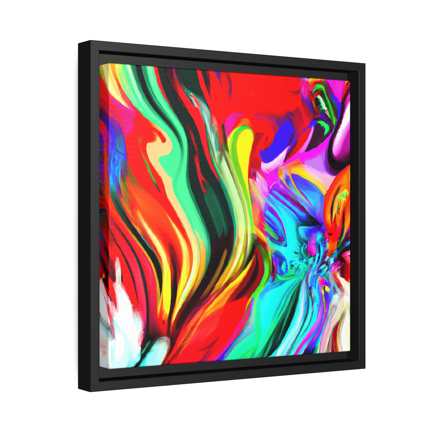 Fabstract 50 - on Framed Canvas