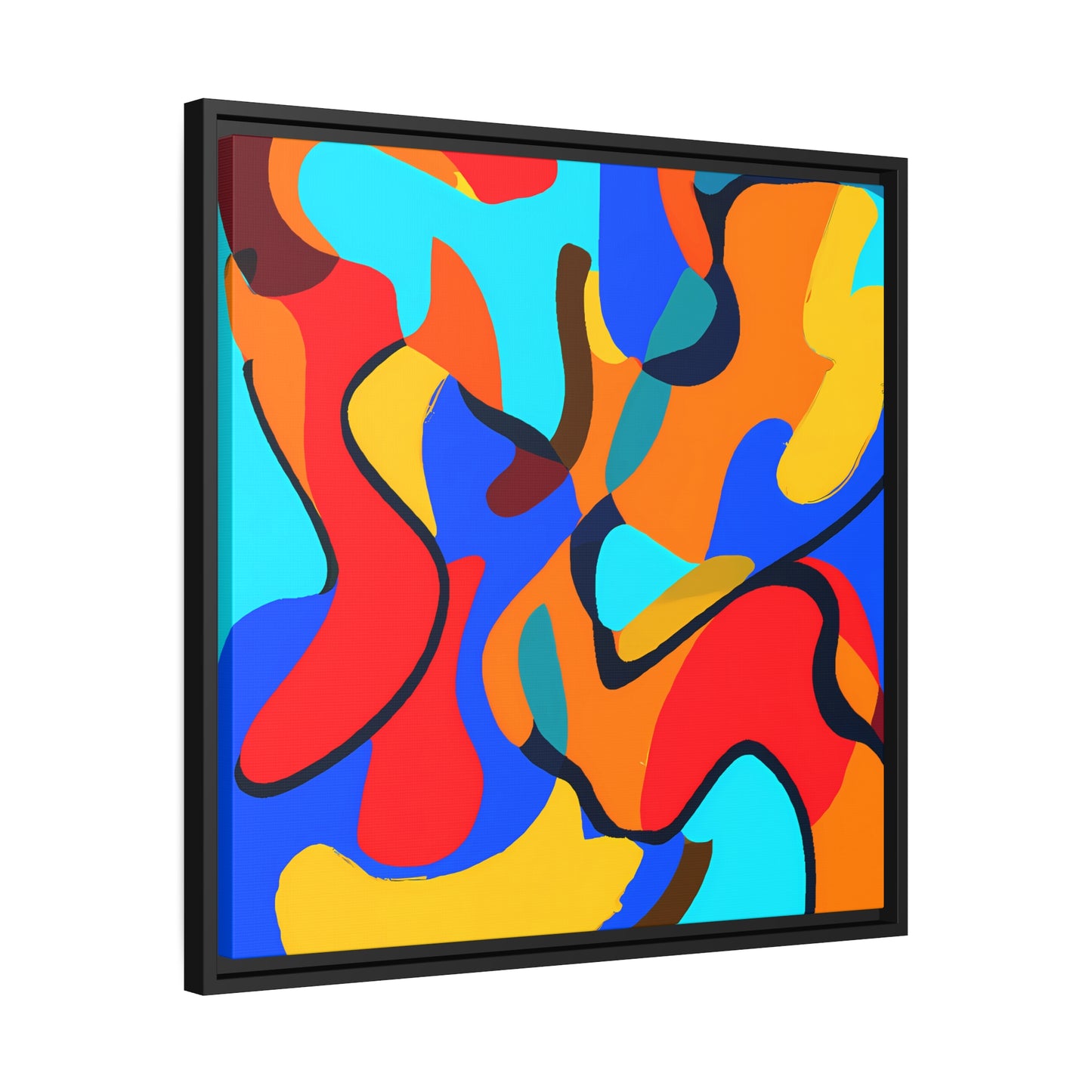 Fabstract 6 - on Framed Canvas