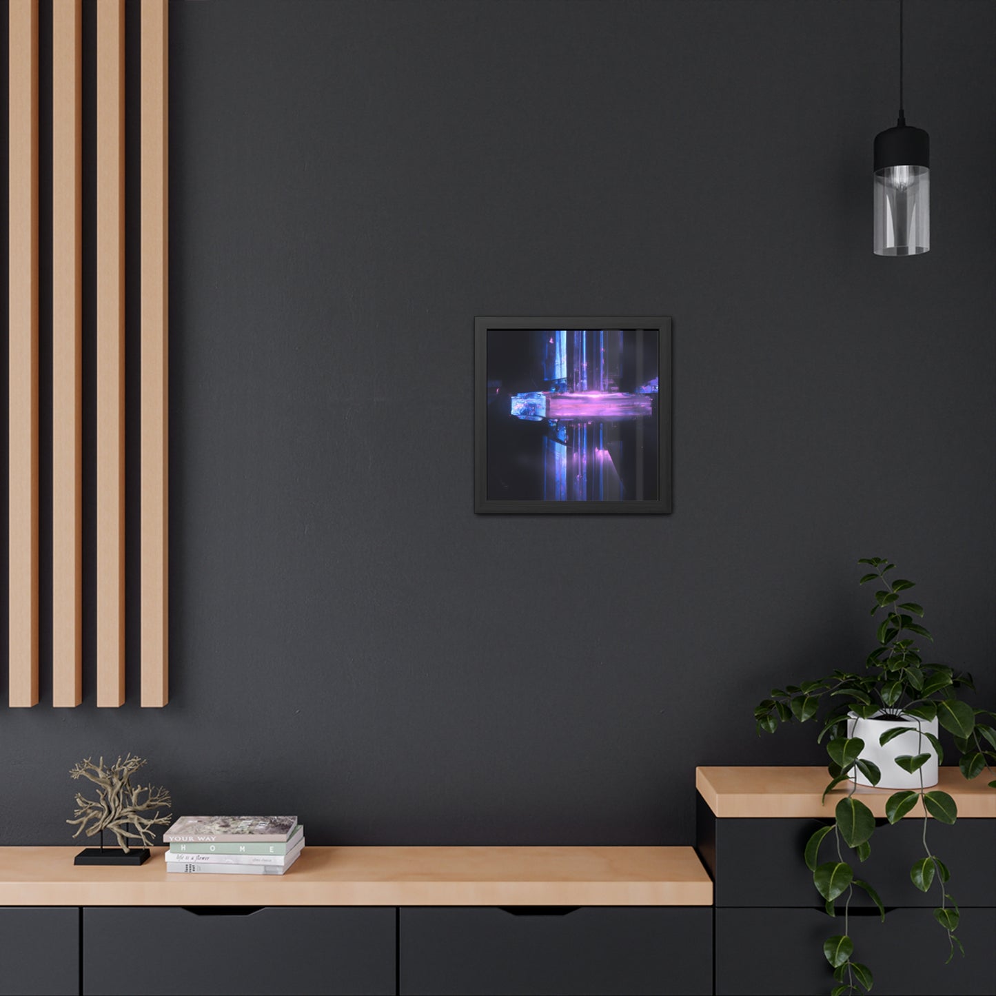 Neon Nexus 16 - on Framed Print