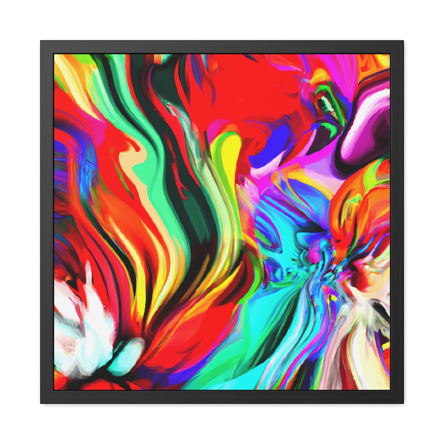 Fabstract 50 - on Framed Print