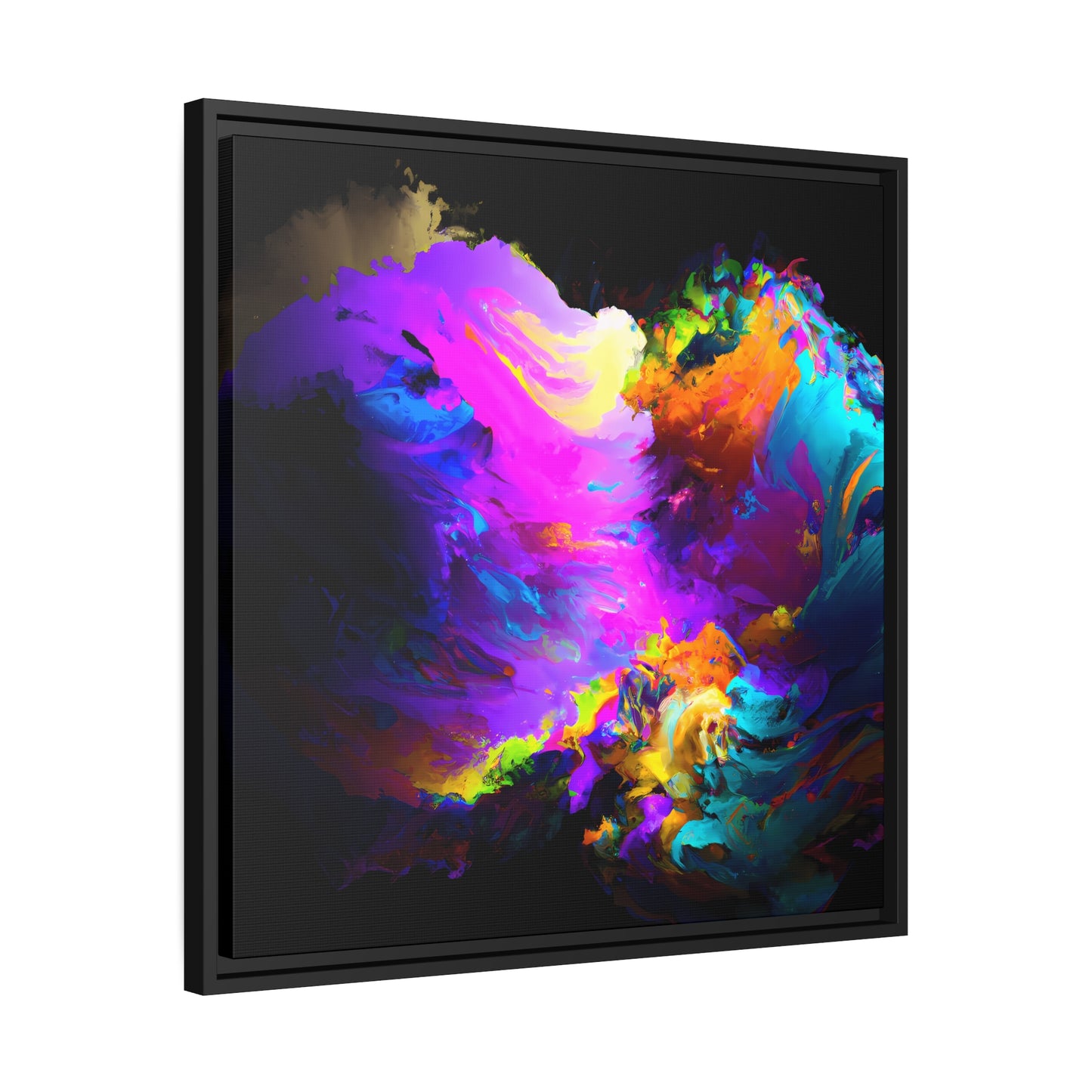 Fabstract 18 - on Framed Canvas