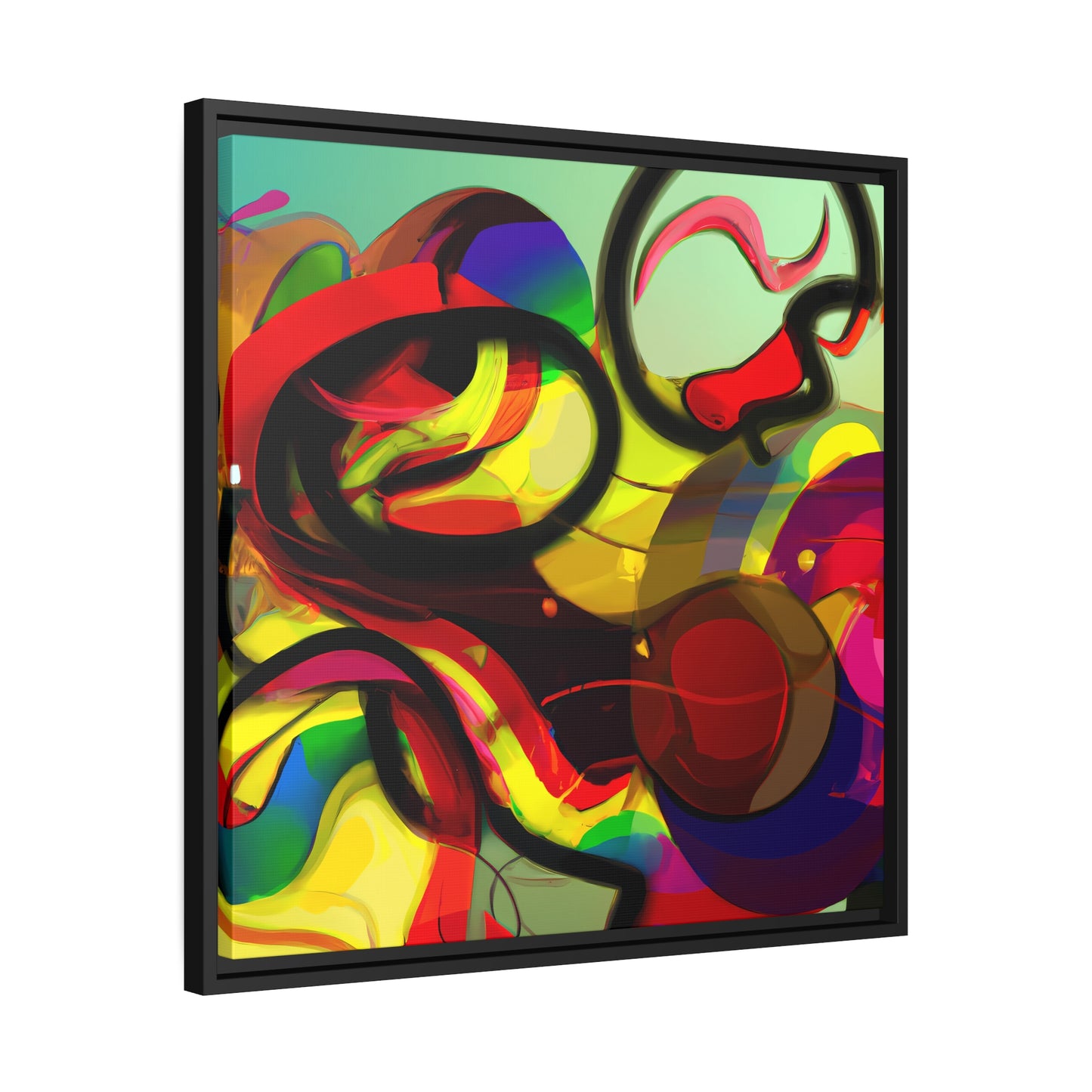 Fabstract 31 - on Framed Canvas