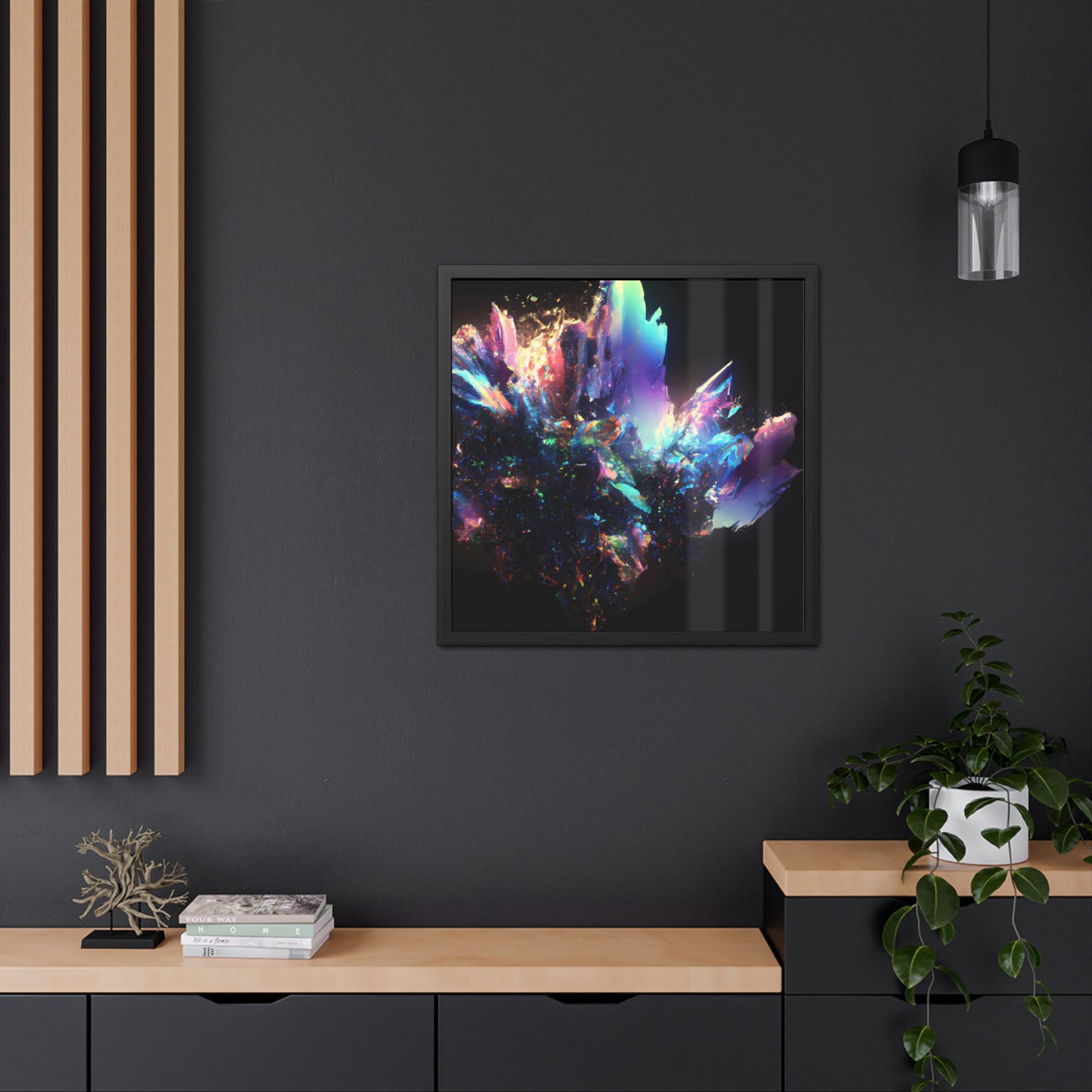 Neon Nexus 12 - on Framed Print