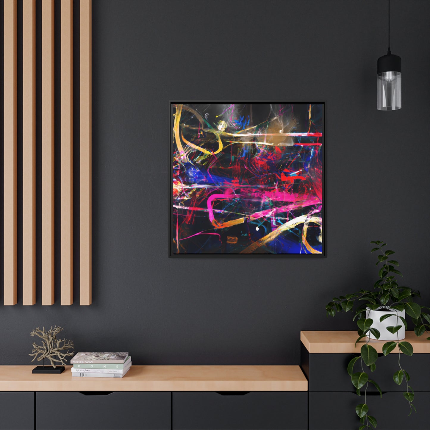 Future Graffiti 29 - on Framed Canvas