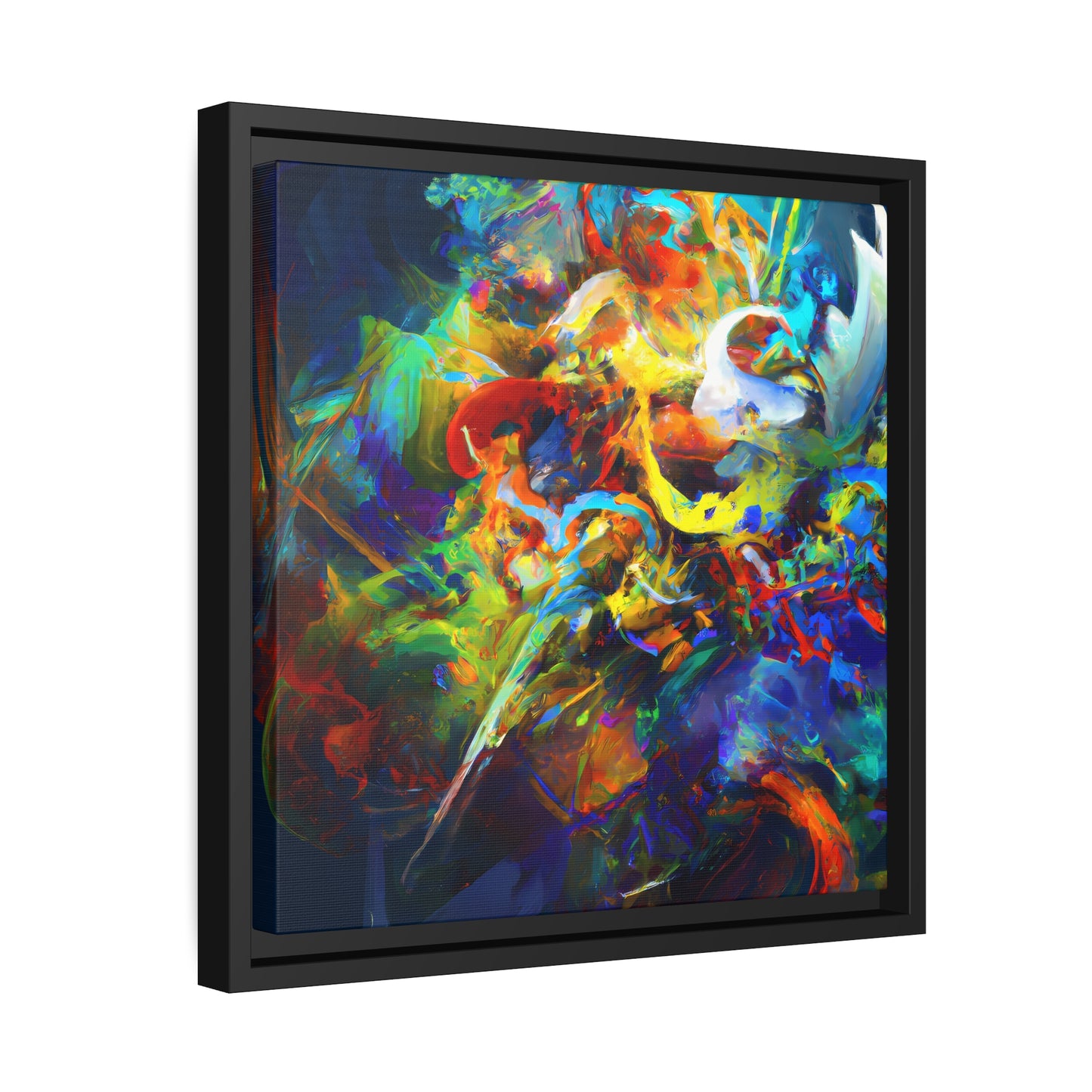 Fabstract 103 - on Framed Canvas