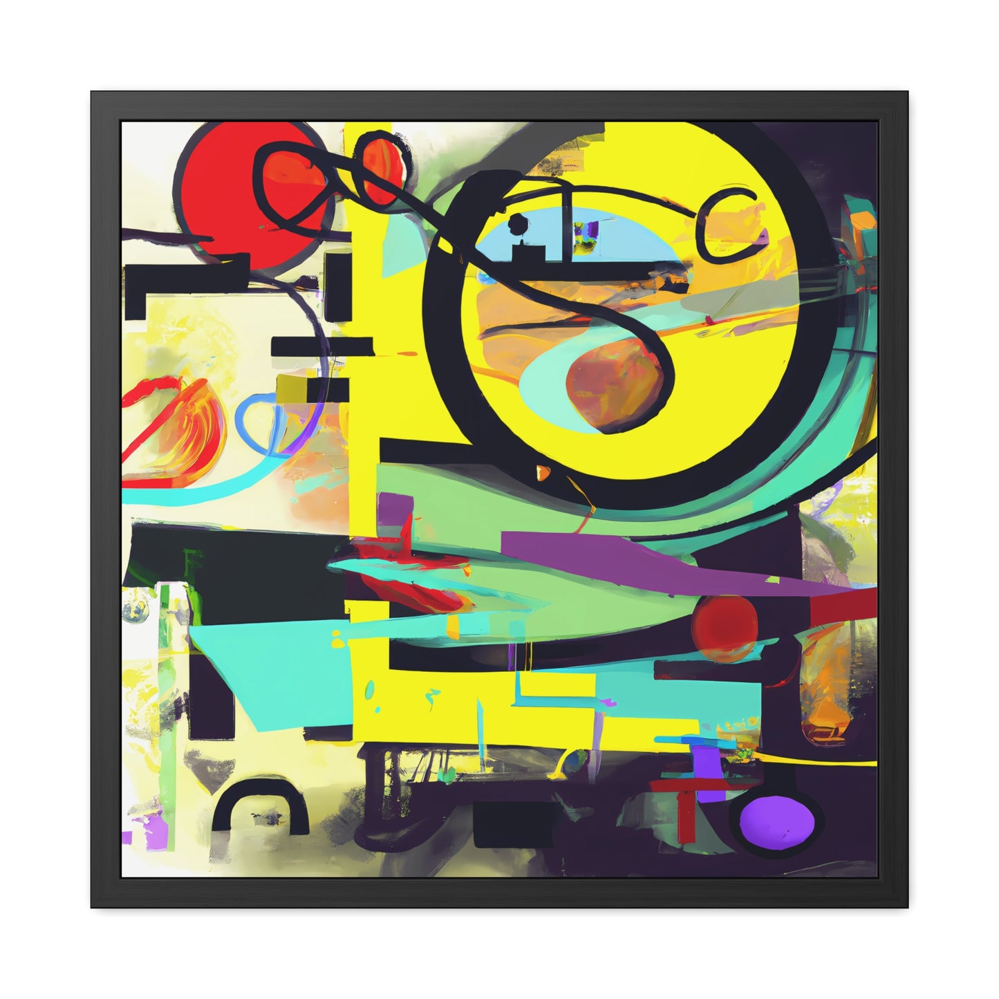 Fabstract 25 - on Framed Print