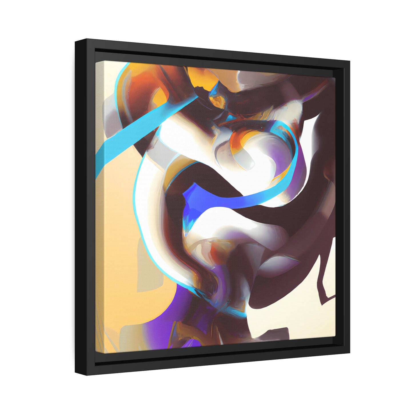 Fabstract 43 - on Framed Canvas