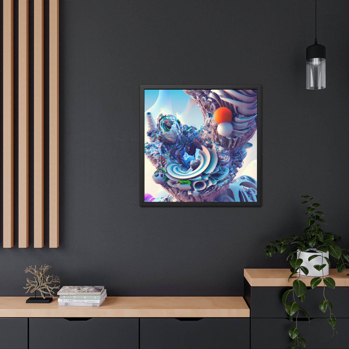 Temporal Flux 15 - on Framed Print