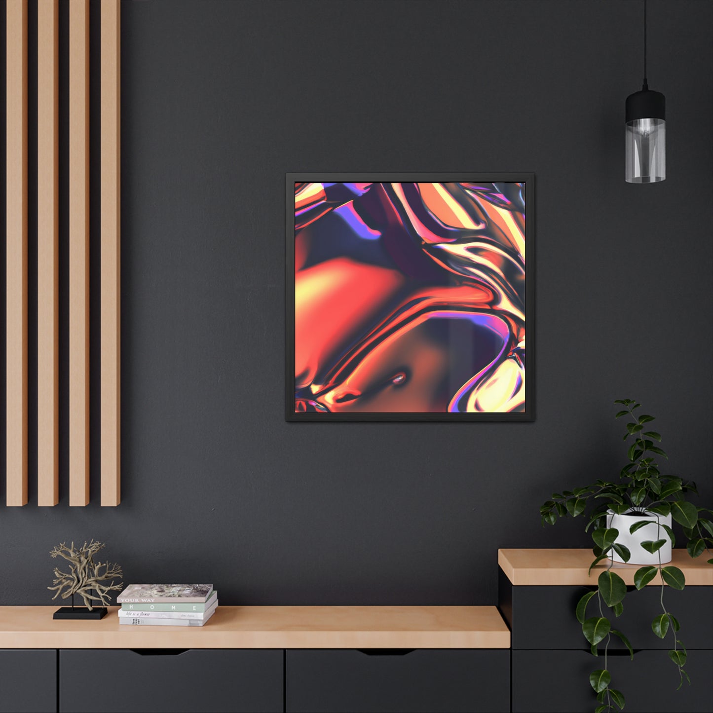 Neon Nexus 15 - on Framed Print