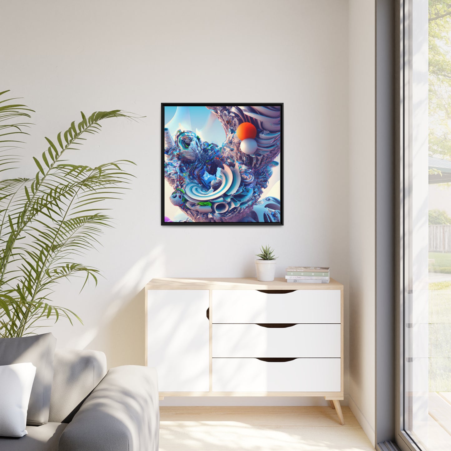 Temporal Flux 2 - on Framed Canvas